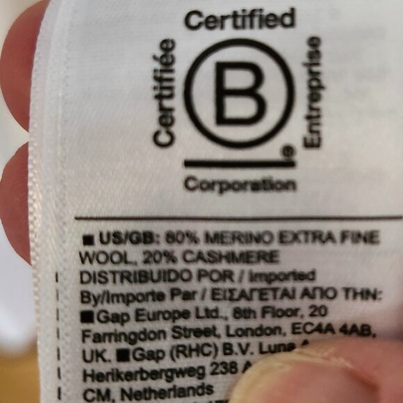 Athlete Spirit Wool Wrap Sweater Merino and Cashmere - Picture 6 of 7